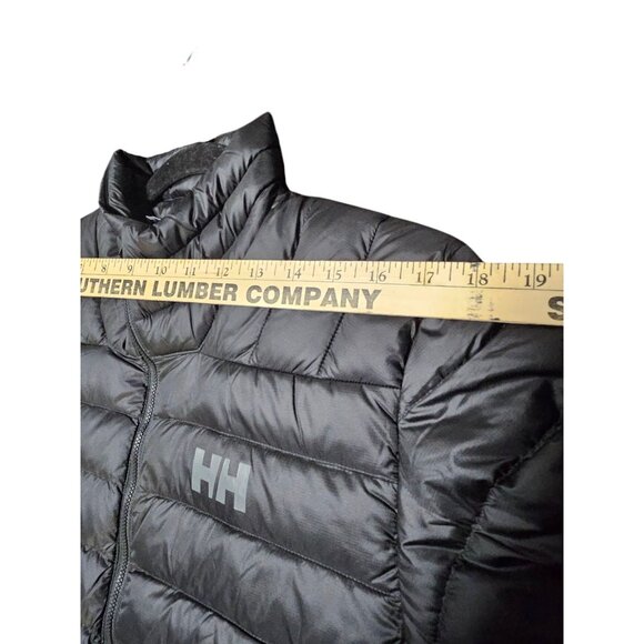 HH Puffer Jacket Mens Medium Black Verglasn Down Coat Outdoors Casual - Picture 6 of 7